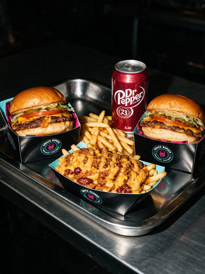 Smack Burger AI campaign still